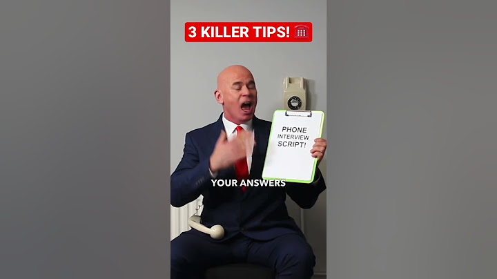 3 PHONE INTERVIEW TIPS! (HOW TO PASS A PHONE INTERVIEW!) #shorts