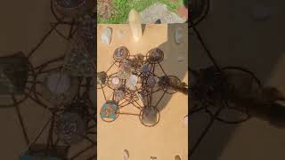 metatrons cube Crystal Grid with orgone devices