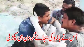 Basharat gujjar vs Amir jin vini muqabla in sukheke Arm wrestling Pakistan Punjab | buttg tv |