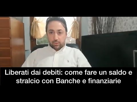 Video: Come Saldare Un Debito In Banca