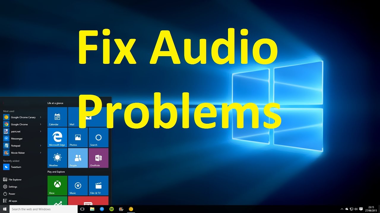 how to fix computer audio problems