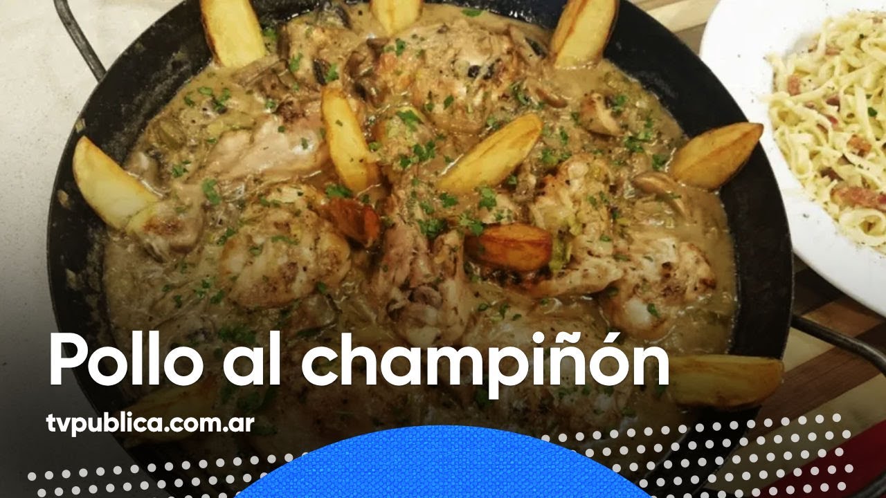 Pollo al champiñón bien de bodegón - Cocineras y Cocineros Argentinos