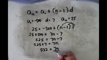 How many terms are there in an arithmetic sequence