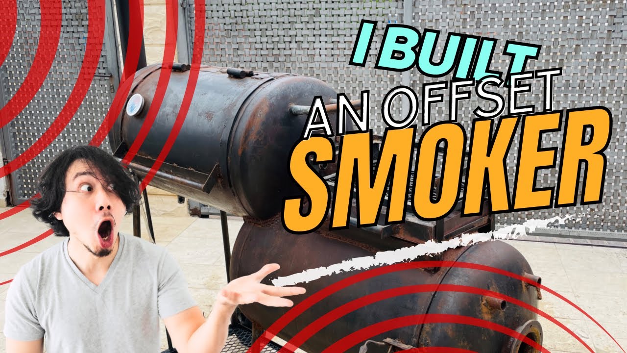 I built an offset smoker out of old water heaters