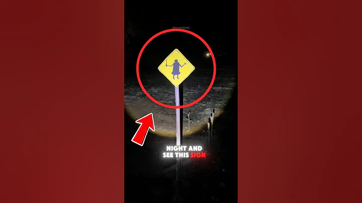 If You Ever See This Sign at Night, RUN❗️😱