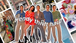 thrifting my DREAM spring\/summer wardrobe | try-on thrift haul