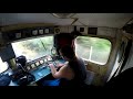 Driving a freight train with a romanian locomotive