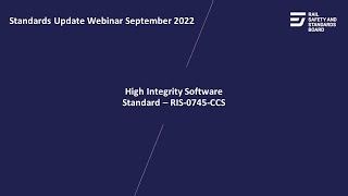 Rail standard for client safety assurance of high integrity software | September 2022 screenshot 4