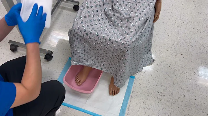 CNA Skill 19: Provides foot care on one foot