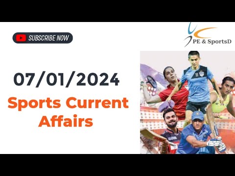 Sports Current Affairs 07-01-2024 | Sports Current Affairs January 2024 ...