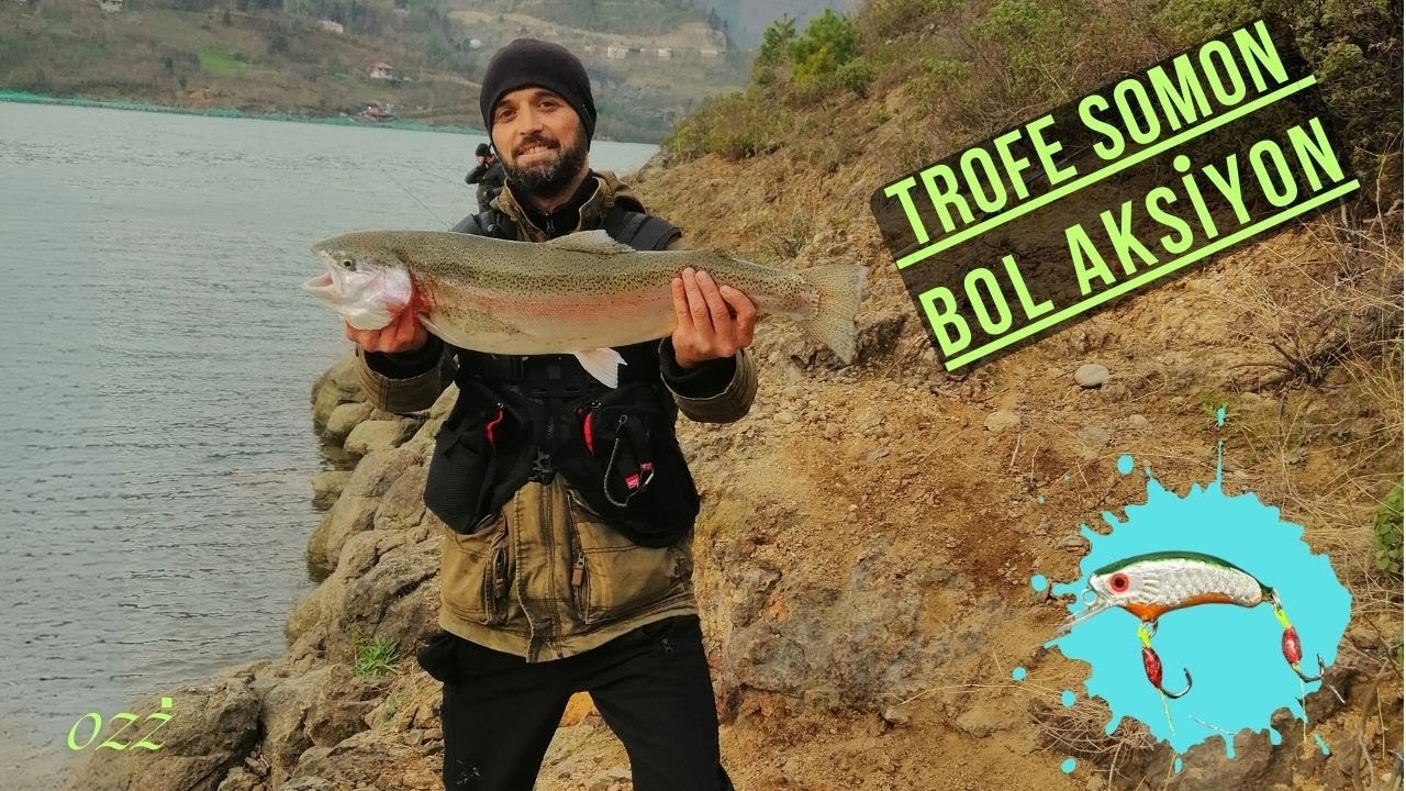TROFE SOMON AVI- Bol aksiyon-Artvin Borçka baraj gölü-El yapımı sahteler-handmade lure
