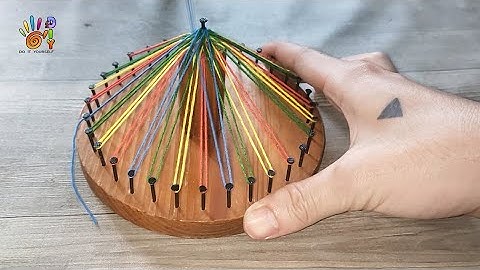 HƯỚNG DẪN LÀM TRANH CHỈ ĐINH 3D SÁNG TẠO | HOW TO DO STRING ART