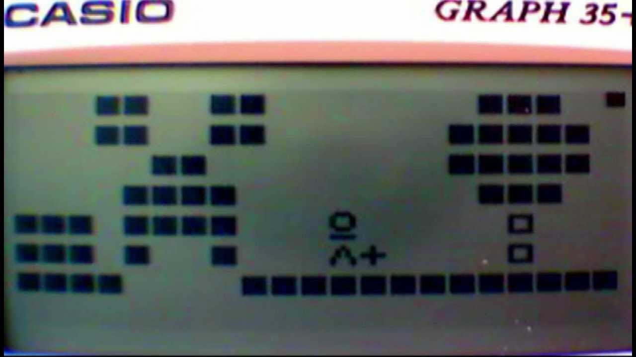 Minecraft sur calculette Graph 35+ [Calcraft] - YouTube