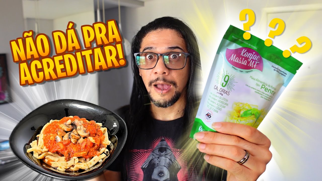 EU NÃO SABIA QUE ISSO EXISTIA! -  Macarrão SUPER FIT  de KONJAC!
