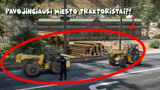 PAVOJINGIAUSI MIESTO TRAKTORISTAI?! || GtaKaimeliai (ft.  @Fuxeris   )