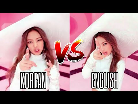 Lisa and Jennie Korean VS English Rap