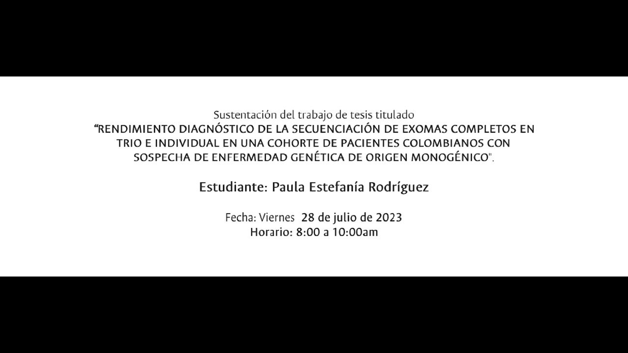 Sustentación Trabajo de Grado Estudiante Paula Estefanía Rodríguez