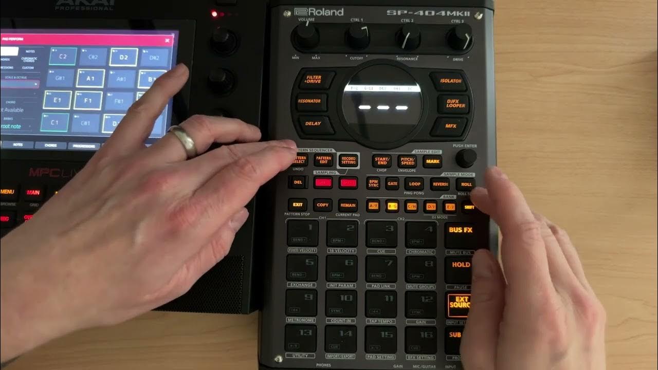 SP404 mk2 Midi Pad vs Sequence Playing Notes YouTube