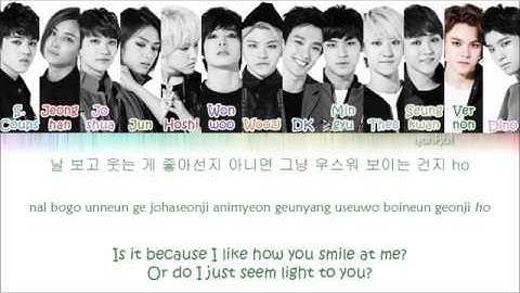 Seventeen 세븐틴   Adore U 아낀다 Color Coded Han Rom Eng Lyrics