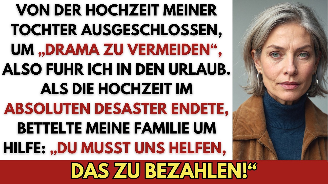 „Mama, wir denken, es ist besser, wenn du nicht zur Hochzeit kommst.“ Meine eigene Tochter sagte das zu mir, am Küchentisch, drei Wochen vor ihrer Hochzeit mit einem Mann, dessen Familie mich für...