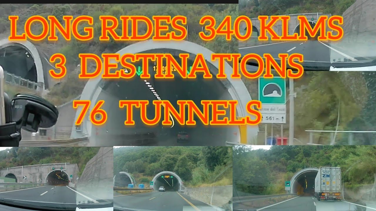 340 KILOMETERS 76 TUNNELS FROM FORTE DEI MARMI, CINQUE TERRE, MILANO.
