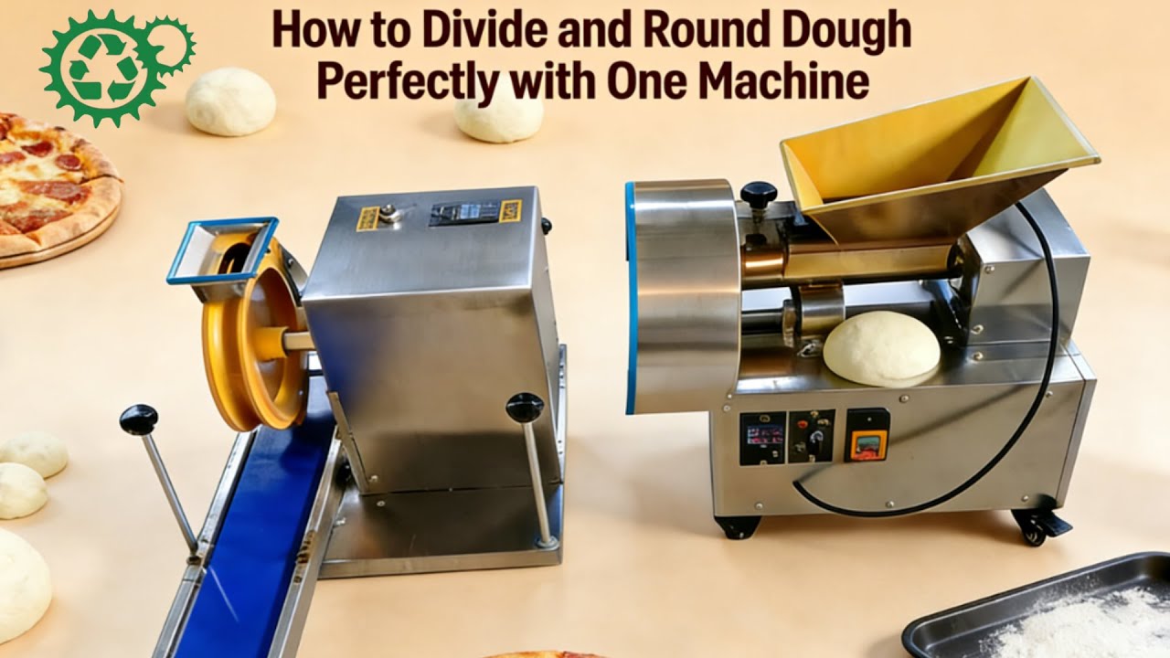How to Shape Pita Dough into Even Balls Using a Dough Cutting Machine| Pretzel Bites maker