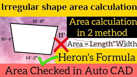 How to calculate Irregular land area// Irregular plot area in Square feet