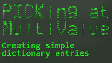 PICKing at MultiValue: Creating simple dictionary entries