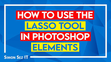 Photoshop Elements Tutorial - How to Use the Lasso Tool in Photoshop
