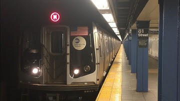 IND Central Park West Line: (A)(D) Exp & (C)(M) Lcl Trains @ 81st St (R32, R46, R68, R160A-1, R179)