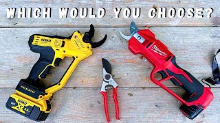 Milwaukee vs DeWalt - Battery Pruning Shears - Are they Better than Secateurs? screenshot 3