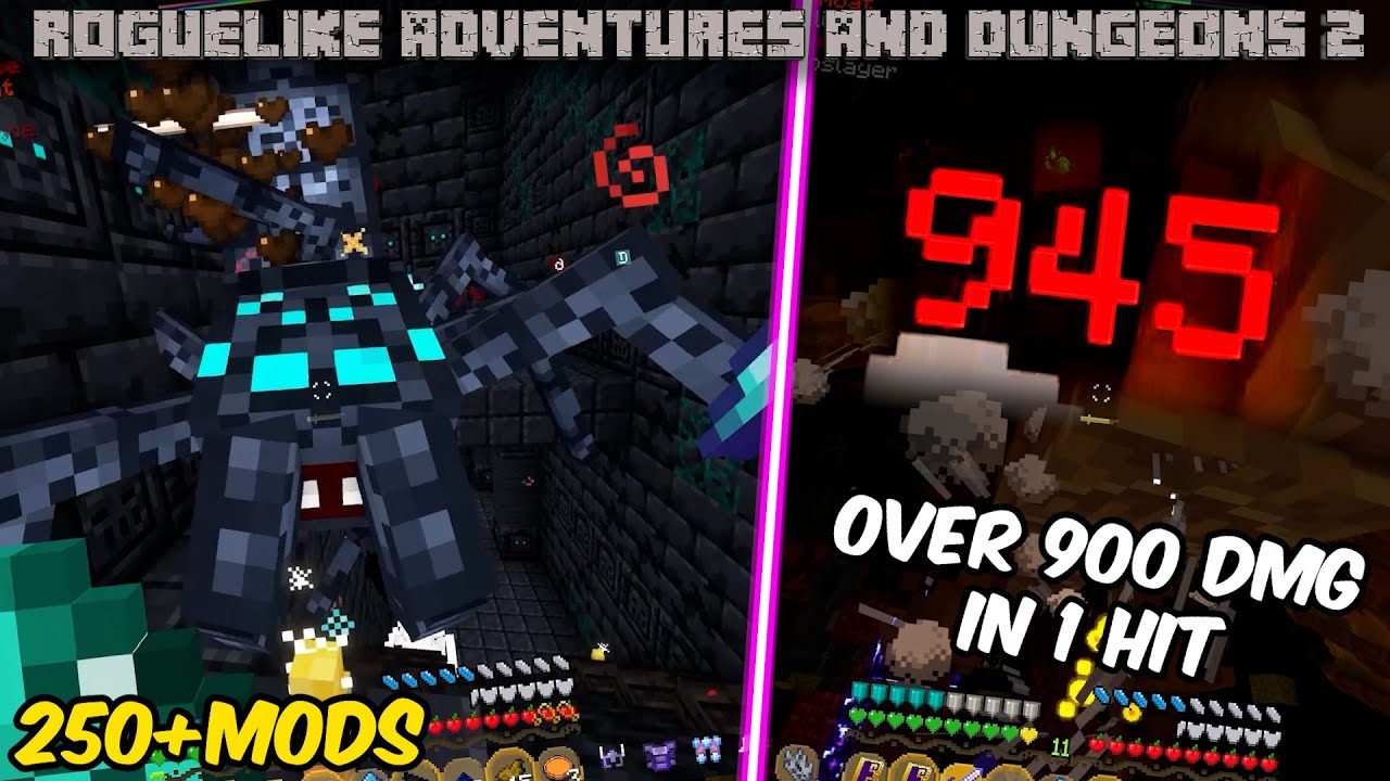 Minecraft RAD2 Ep.4 2 Shot Dragons With OVER 900 DAMAGE!!! - YouTube