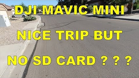 DJI MAVIC MINI NICE TRIP BUT NO SD CARD ? ? ?