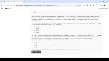 NPTEL || Introduction to Machine Learning || IIT Madras || Week 4 Quiz Answers || Jan-Apr 2025