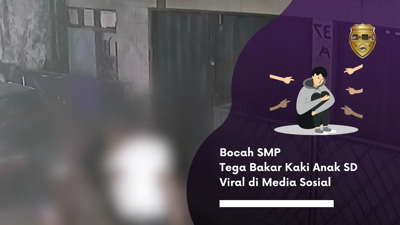Bocah SMP Tega Bakar Kaki Anak SD Viral di Media Sosial