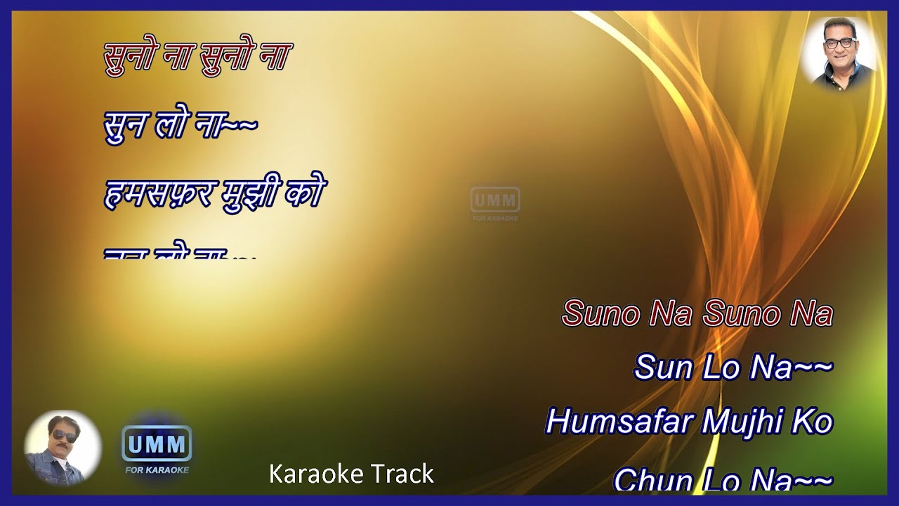 Suno Na Suno Na  | Karaoke Scrolling Lyrics | Chalte Chalte (2003) | Abhijeet Bhattacharya |