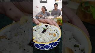 5 Min Coconut Rice Recipe 🥥 | Inspired by Murali Sharma &amp; Ashwini Kalsekar | #ytshorts #easyrecipe