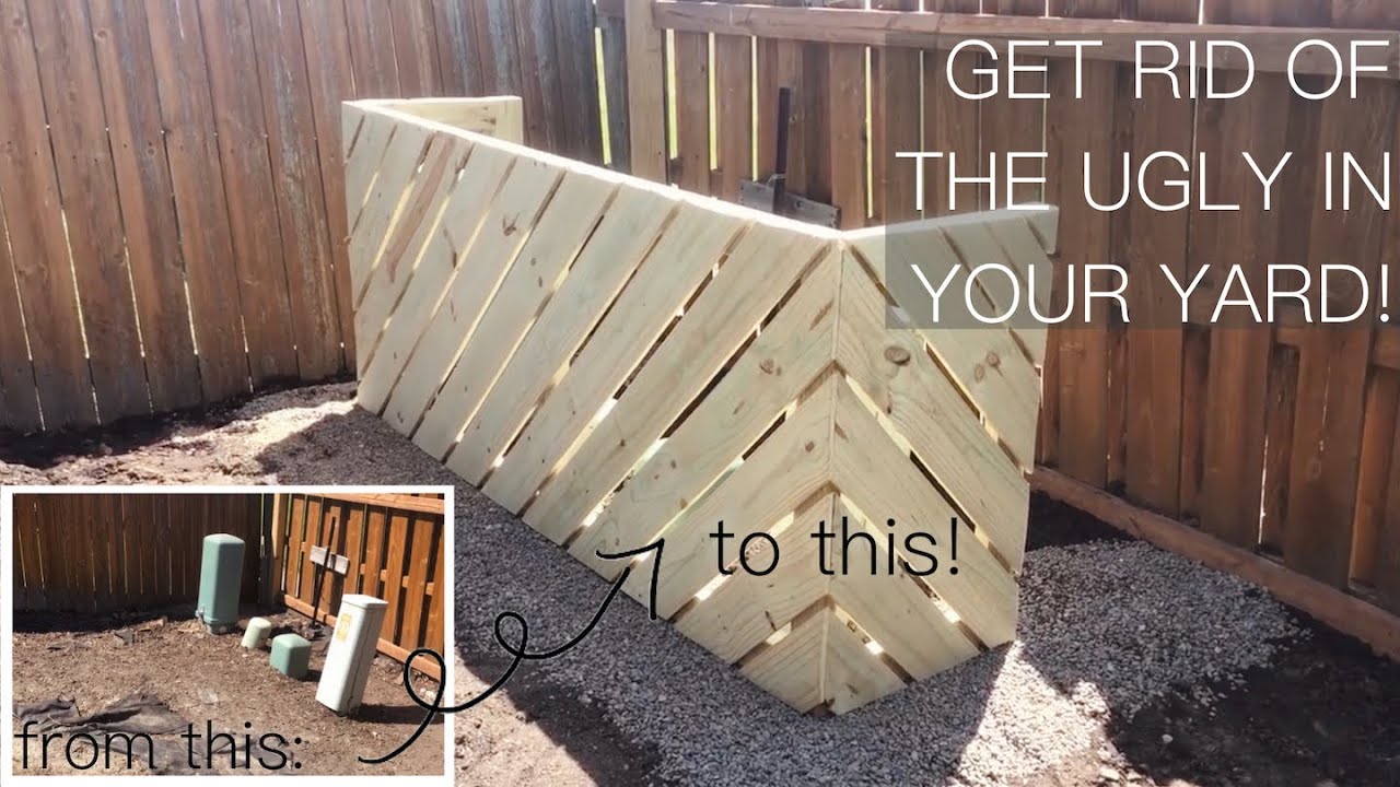 DIY Cover for AC Unit and Utility Boxes ⎮ Hide Outdoor Eye Sores! 