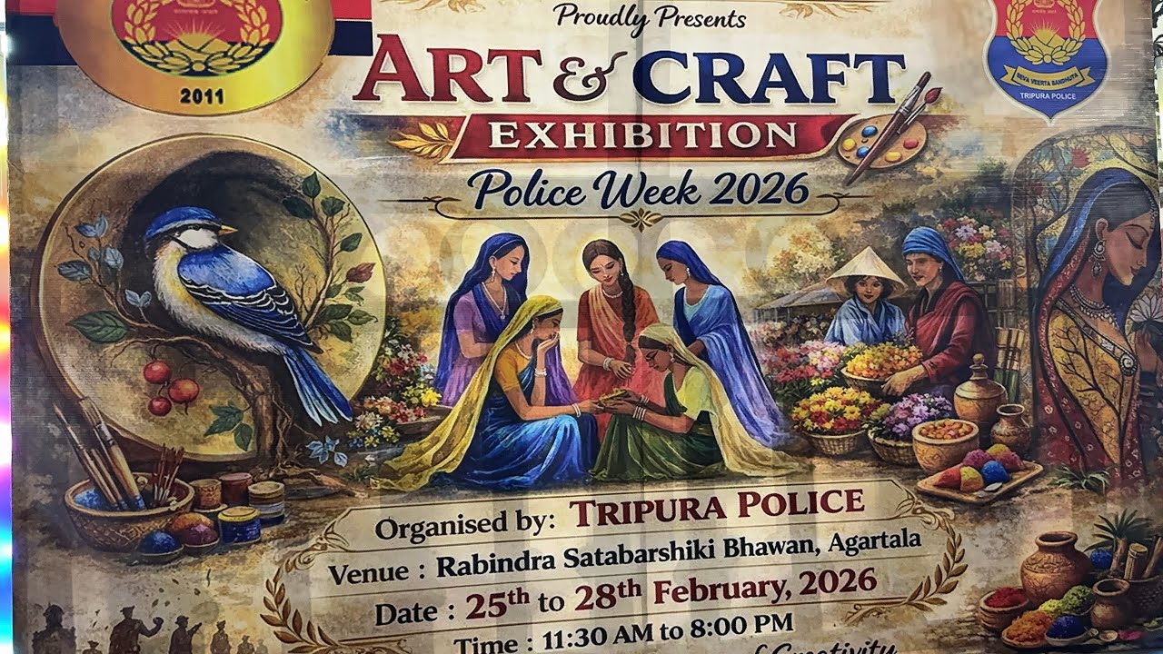 আজকে আমরা এলাম  Art & Craft Exhibition 2026 এ যা চলবে ২৮ ফেব্রুয়ারী পর্যন্ত ।। Agartala 