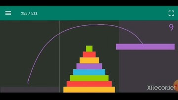Tower of Hanoi Level 9 Minimum move solve