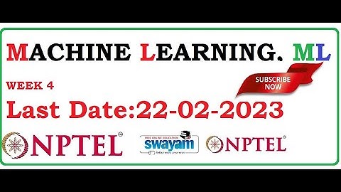 WEEK 4 MACHINE LEARNING, ML ASSIGNMENT SOLUTION ||MACHINE LEARNING, ML ASSIGNMENT SOLUTION WEEK 4 ||