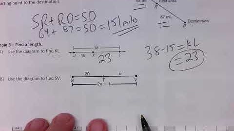 Segment Addition Postulate Explanation and Examples