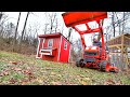 Chicken Coop & Run Build || Part 10 || Moving the Coop to the Run