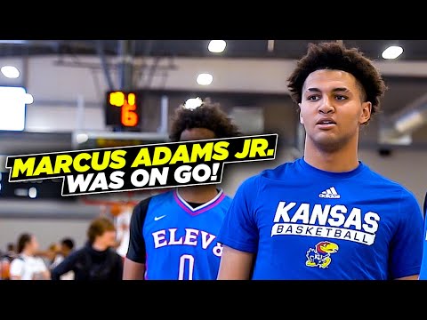 Marcus Adams Jr. is UNGUARDABLE!! Kansas commit was on go!!