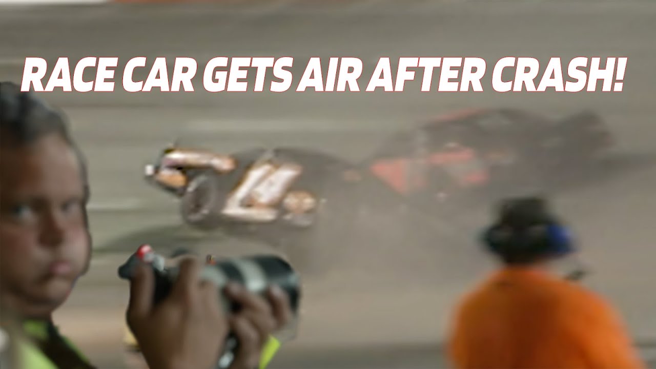 All American 400 CRASH! Race CAR Gets AIRBORNE! YouTube