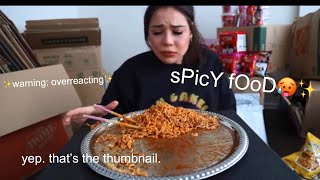 mukbangers consuming spicy food