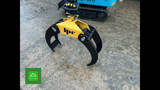 ROTATING GRAPPLE LOG GRAB MINI DIGGER www.catlowdcycarriages.com