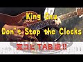 【完コピ】Don't Stop the Clocks/King Gnu アコースティックver.  (TAB譜)
