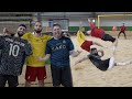 BEACH FUßBALL CHALLENGE in REAL LIFE mit OMED | Jordan & Semih