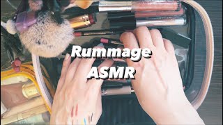 ASMR ✨ rummage makeup products ✨ no talking | organize | tapping